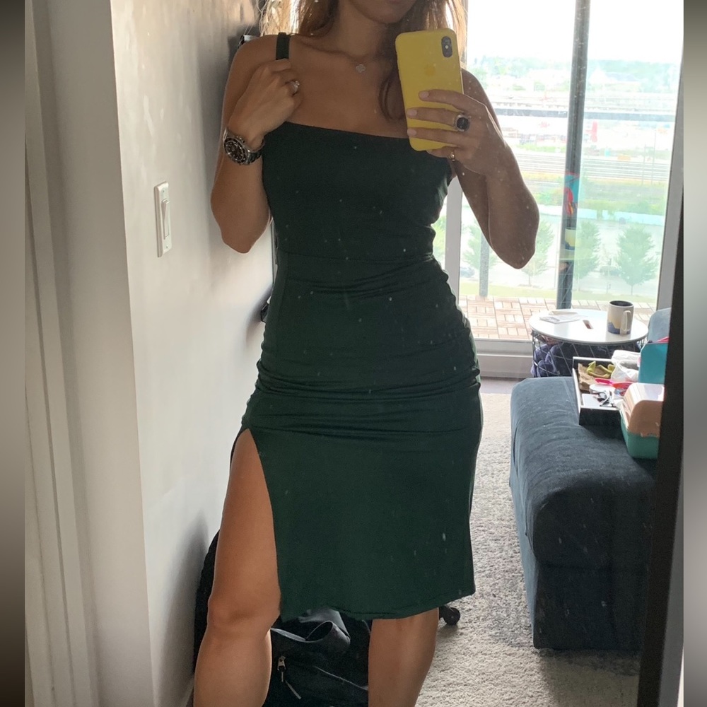 All In Favor Green Jersey Dress - Picture 6 of 6